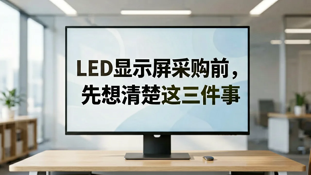 LED显示屏采购前,先想清楚这三件事