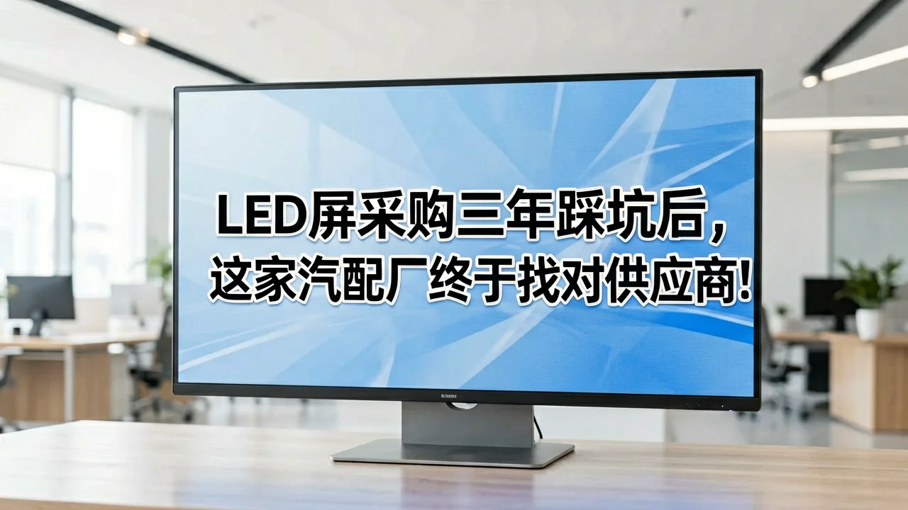 LED屏采购三年踩坑后，这家汽配厂终于找对供应商